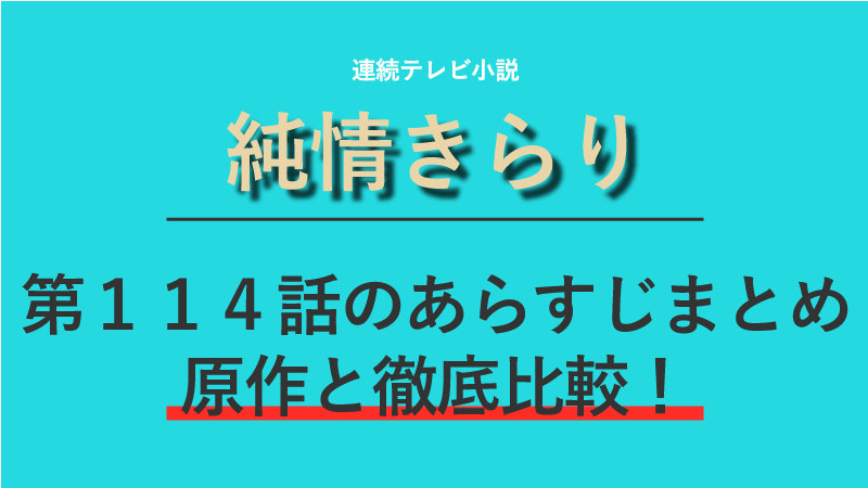 純情きらり第114話のネタバレあらすじ お母さんと呼ばせてください